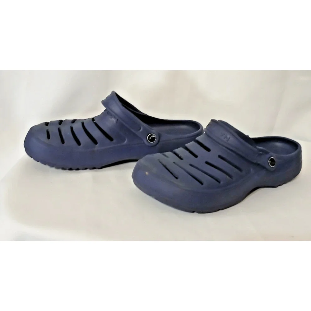 Nautica River Edge Clogs (Croc Style) Comfortable Navy Men’s Size 10 Heel Strap